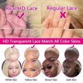 613 Honey Blonde Straight Human Hair Wigs 13x4 13x6 HD Transparent Lace Frontal Wigs Pre Plucked Brazilan Remy Hair 200% Density