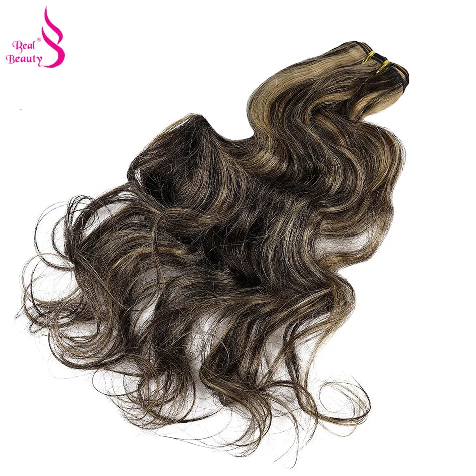 Wavy Hair Bundles 100% Brazilian Remy Human Hair Double Weft Sew in Weaves Body Wave Black Brown Blonde Highlight Hair Extension