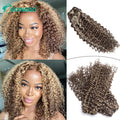 Kinky Curly Human Hair Weft Extensions P4 27 Hair Bundles Brazilian Hair Ombre Brown Blonde Honey Blonde 100g 1Pc 22 24 26Inch