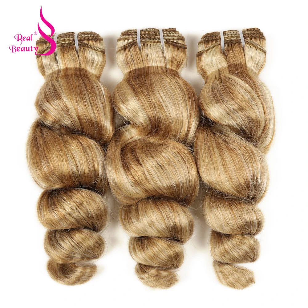 Wavy Hair Bundles 100% Brazilian Remy Human Hair Double Weft Sew in Weaves Body Wave Black Brown Blonde Highlight Hair Extension