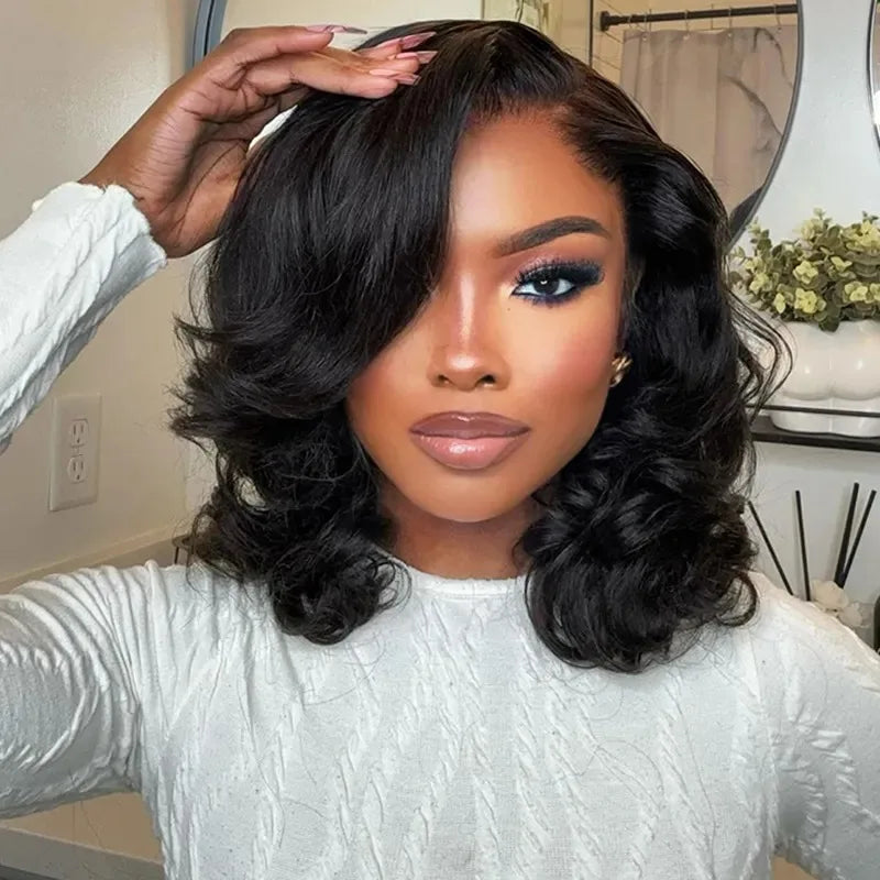 5x5 Body Wave Wear And Go Glueless Bob Wig Human Hair 200% Density Hd Lace Closure Wigs Human Hair Wig For Black Women Brazilan