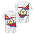Eritrean Flag 3d Printed T-Shirt For Men Casual Trend Sports Quick Drying Tee Shirt Round Neck Loose Short Sleeve Clothing
