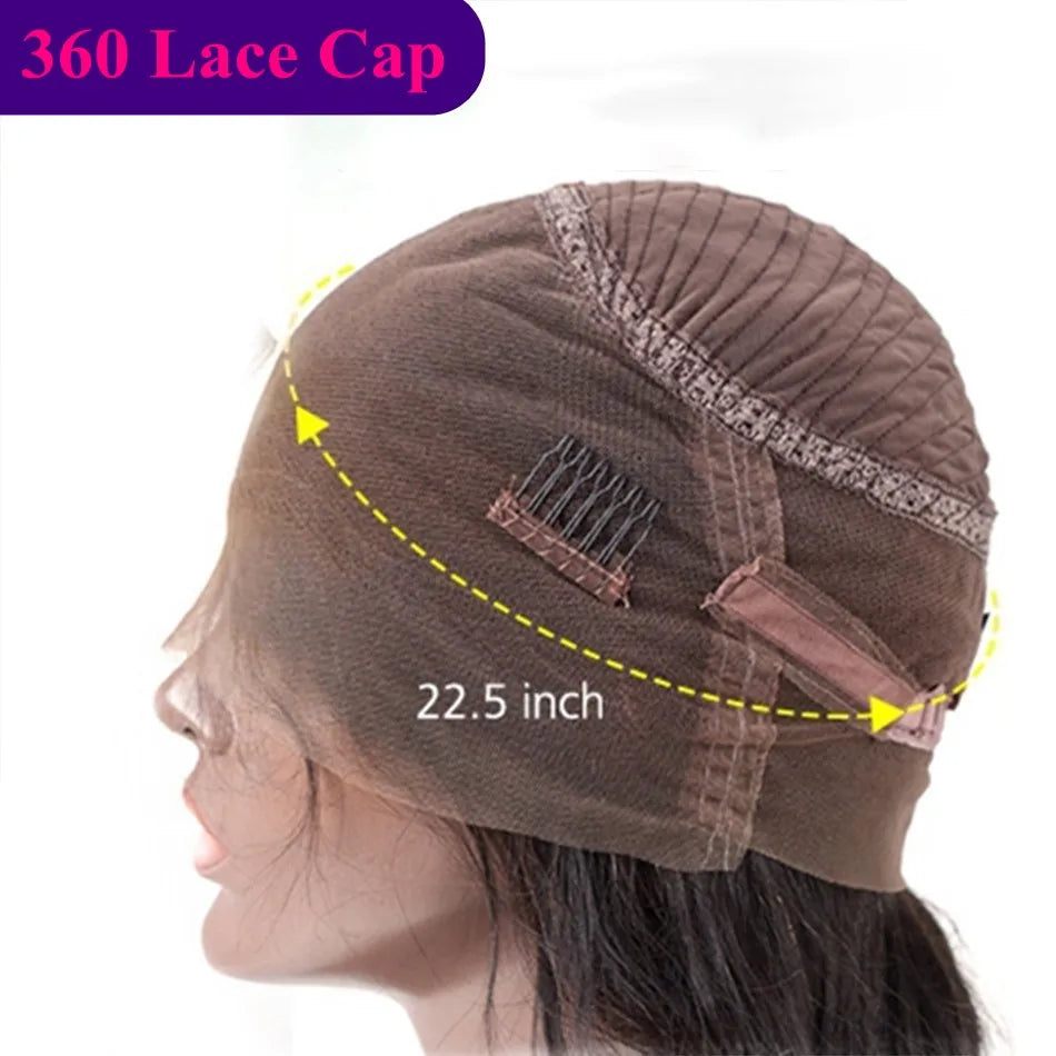 Brazilan Remy Hair 360 Lace Frontal Wigs Ginger Orange Brown Body Wave For Woman Glueless13x4 13x6 Lace Front Wig Human Hair
