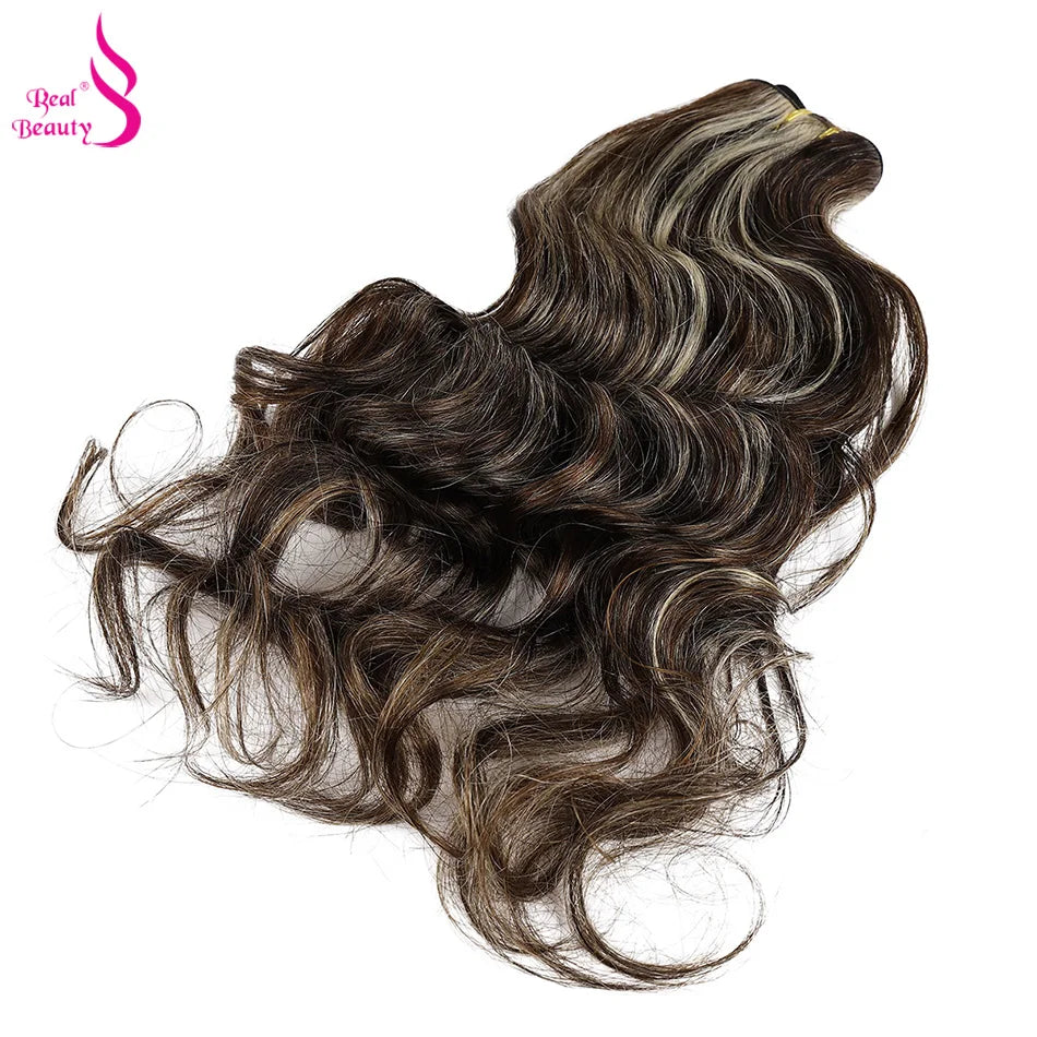 Wavy Hair Bundles 100% Brazilian Remy Human Hair Double Weft Sew in Weaves Body Wave Black Brown Blonde Highlight Hair Extension