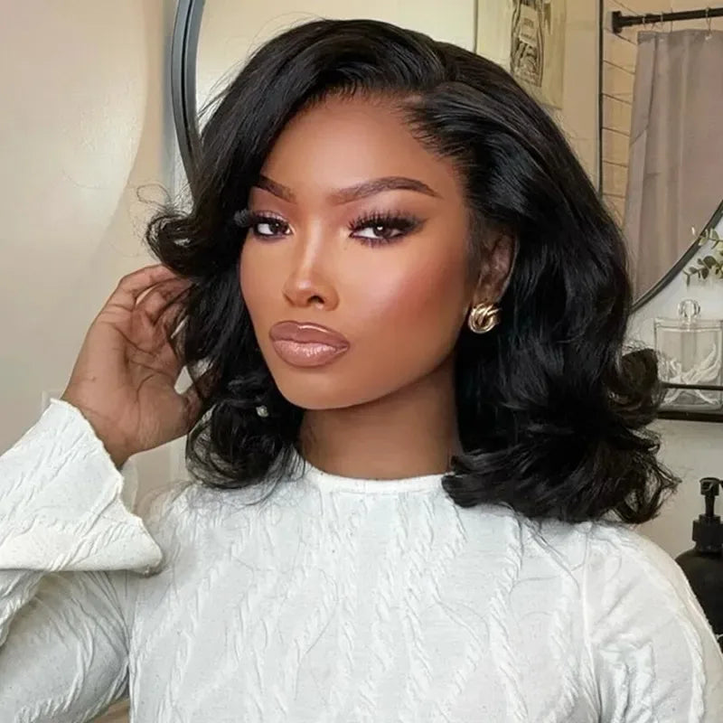 5x5 Body Wave Wear And Go Glueless Bob Wig Human Hair 200% Density Hd Lace Closure Wigs Human Hair Wig For Black Women Brazilan