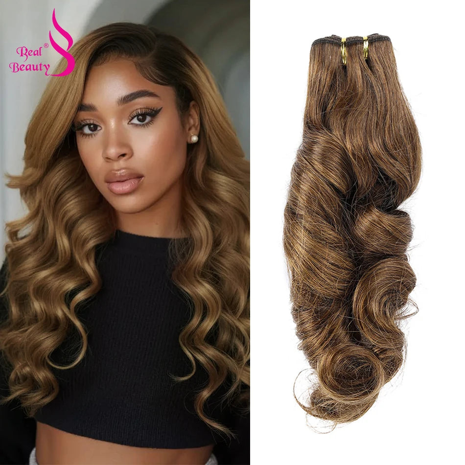 Wavy Hair Bundles 100% Brazilian Remy Human Hair Double Weft Sew in Weaves Body Wave Black Brown Blonde Highlight Hair Extension
