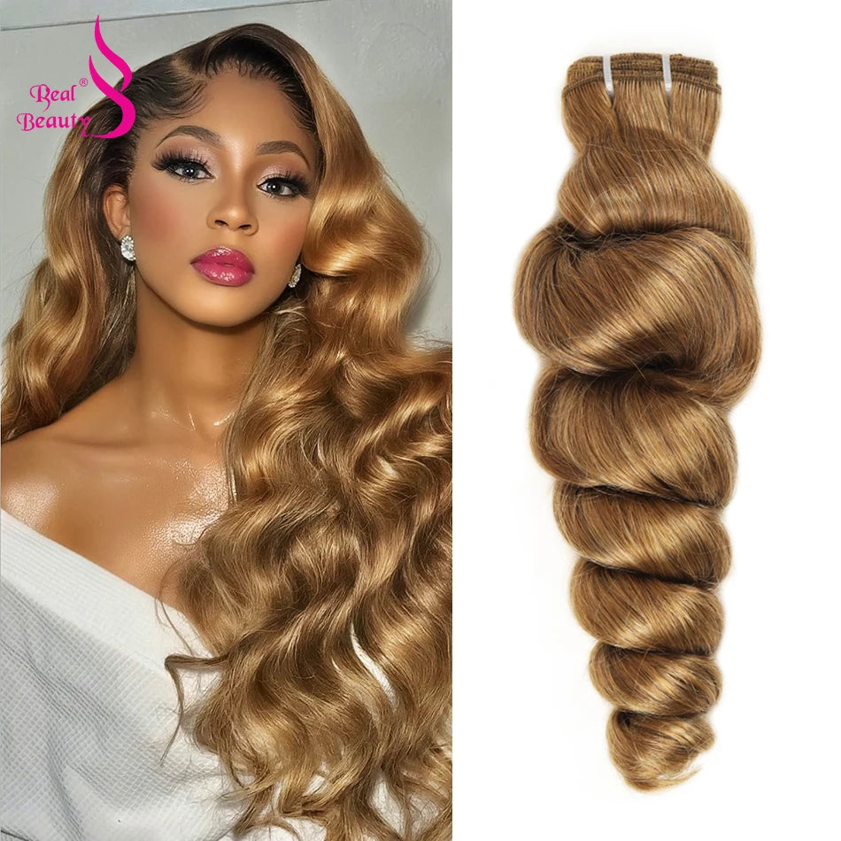 Wavy Hair Bundles 100% Brazilian Remy Human Hair Double Weft Sew in Weaves Body Wave Black Brown Blonde Highlight Hair Extension