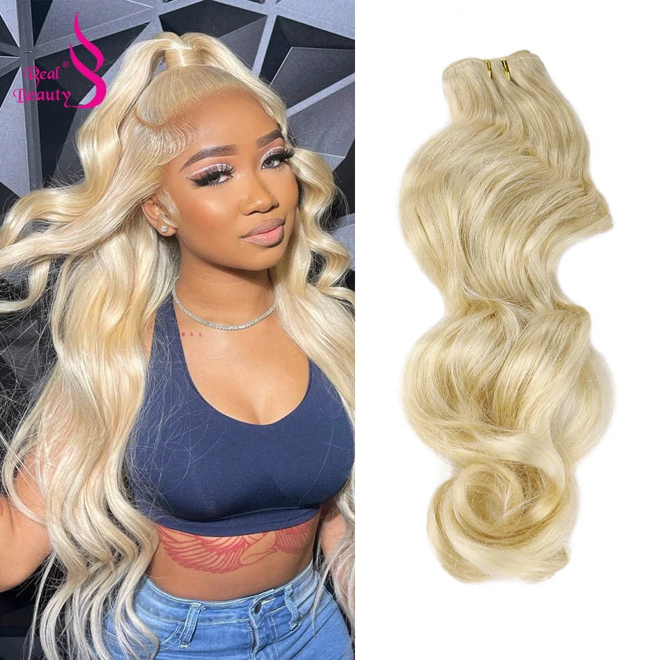 Wavy Hair Bundles 100% Brazilian Remy Human Hair Double Weft Sew in Weaves Body Wave Black Brown Blonde Highlight Hair Extension