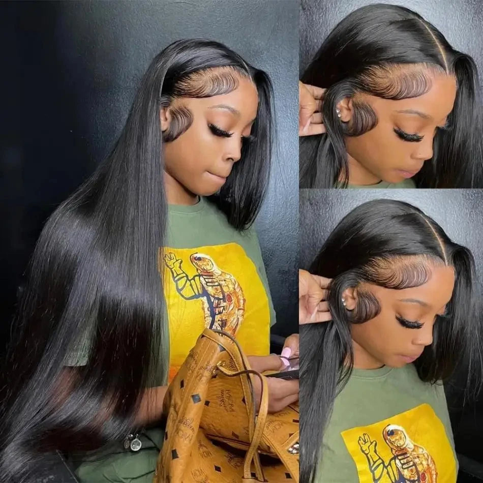 Bone Straight Glueless Wig 5x5 Closure Wig Human Hair Ready To Wear Pre Cut 13x4 Hd Lace Wigs Human Hair Pre plucked Brazilan
